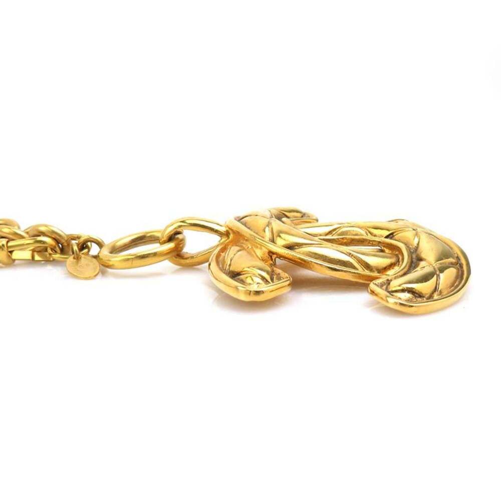 CHANEL Gold Logo Necklace - Picture 2 of 11